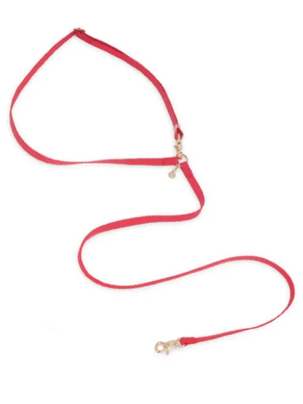 Laisse pour chien multipostions Cloud - Cherry - Shop Sunny Tails