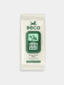 80 Lingettes lavantes pour chien - Compostables - Sans parfum