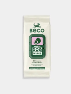 80 Lingettes lavantes pour chien - Compostables - Noix de Coco 🥥