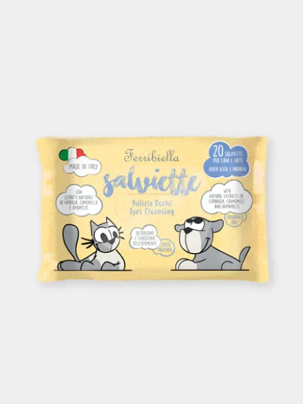 Lingettes nettoyantes yeux pour chien - Camomille