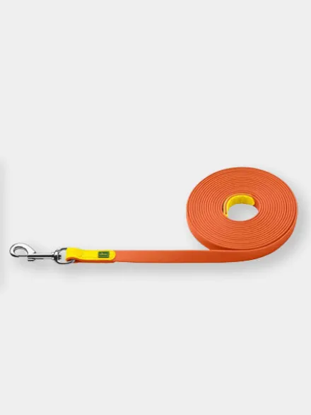 Longe convenience 5m ou 12m pour chien - Orange néon - Hunter