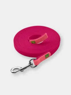 Longe convenience 5m ou 12m pour chien - Framboise - Hunter