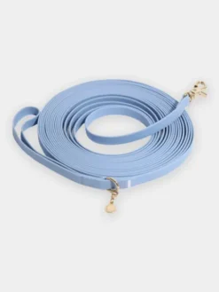 Longe waterproof d'éducation pour chien - Bleu Pastel - Shop Sunny Tails