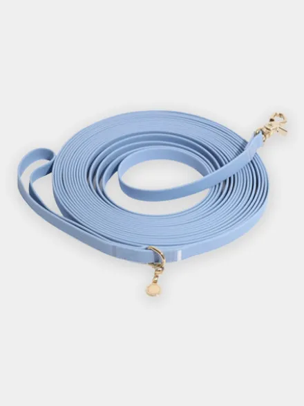 Longe waterproof d'éducation pour chien - Bleu Pastel - Shop Sunny Tails