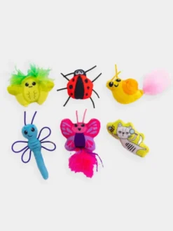 Lot de 6 jouets avec herbe à chat - Cute As A Bug