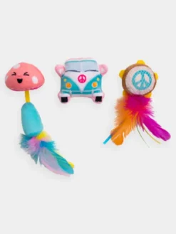 Lot de 3 jouets avec herbe à chat - Festival - Catstages