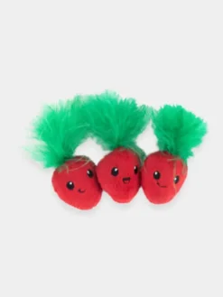 Lot de 3 jouets avec herbe à chat - Fraises - Petstages