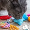 Lot de 6 jouets avec herbe à chat - Kitty Sweet Treats