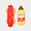 Lot de 2 jouets pour chat - Hot dog et Moutarde 🌭 - HugSmart