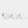 Lot de 3 Mini Peluches pour chien - Ours polaire - Zippy Paws