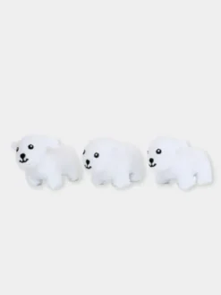 Lot de 3 Mini Peluches pour chien - Ours polaire - Zippy Paws