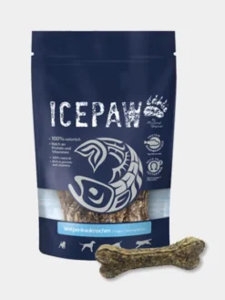 Lot de 4 os à mâcher pour chiot - Saumon et Boeuf - Icepaw