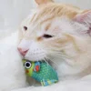 Lot de 2 souris pour chat rembourrées d'herbe à chat