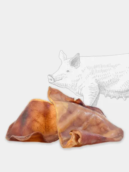 Oreilles de porc à mâcher pour chien