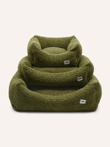 Panier pour chien Snozy - Bouclette Vert - Cafide