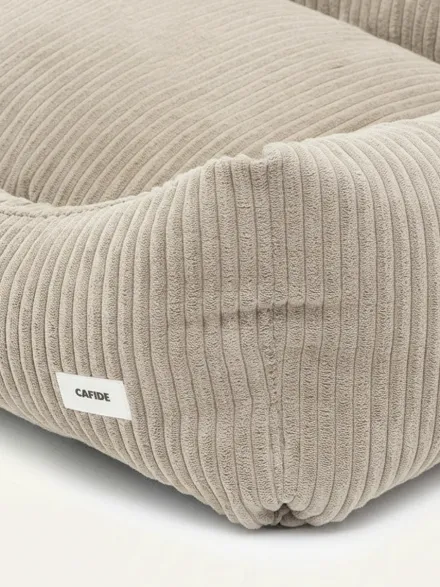 Panier pour chien Snozy - Velours côtelé beige - Cafide