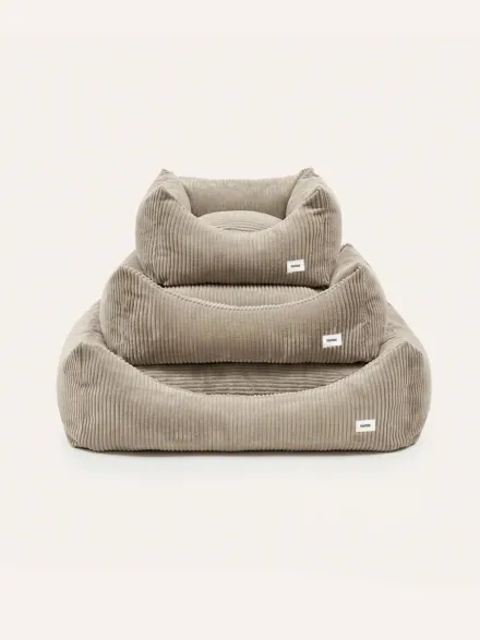 Panier pour chien Snozy - Velours côtelé beige - Cafide