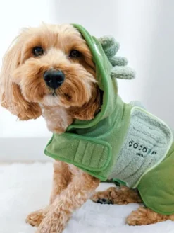 Peignoir de séchage pour chien - Dinopup 🦖 - Cocopup London