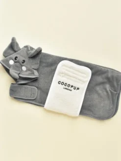 Peignoir de séchage pour chien - Éléphant 🐘 - Cocopup London