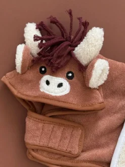 Peignoir de séchage pour chien - Vache des Highland 🐮 - Cocopup London