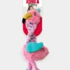 Peluche KONG Knots pour chien S/M - Flamant rose