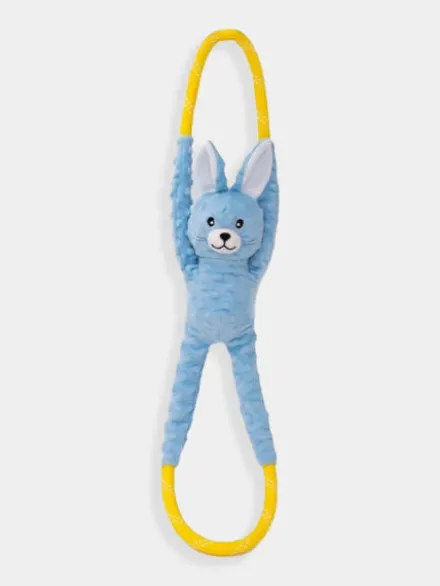 Peluche originale pour chien - Lapin RopeTugz 🐇 - Zippy Paws