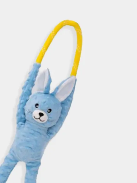 Peluche originale pour chien - Lapin RopeTugz 🐇 - Zippy Paws