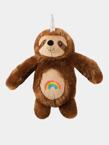 Peluche originale pour chien - Slothicorn tatoué 🦥🌈🦄 - Fringe PetShop