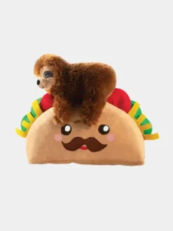 Peluche originale pour chien - Paresseux sur son tacos 🦥🌮 - Fringe PetShop