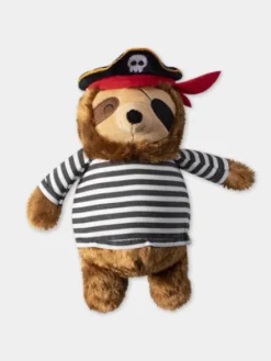 Peluche originale pour chien - Paresseux Pirate 🦥🏴‍☠️ - Fringe PetShop