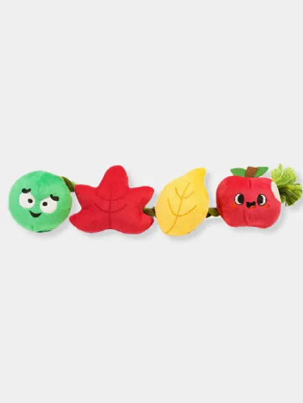 Peluche pour chien avec corde - Pommes 🍎🐛 - HugSmart