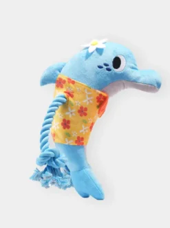 Peluche pour chien avec corde - Dauphin 🐬 - HugSmart
