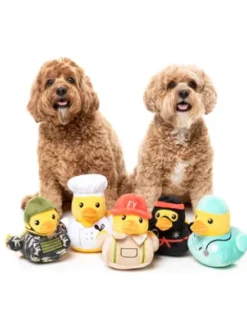 Peluche pour chien Canard de Bain - Militaire 🦆🪖 - Fuzzyard