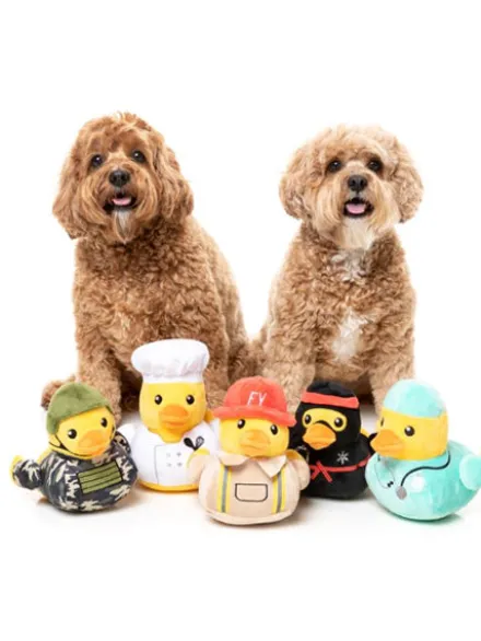 Peluche pour chien Canard de Bain - Militaire 🦆🪖 - Fuzzyard