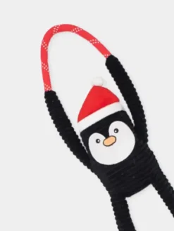 Peluche pour chien de Noël - Holiday RopeTugz Penguin 🐧 - Zippy Paws
