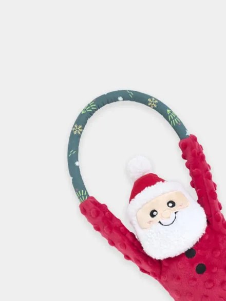 Peluche pour chien de Noël - RopeTugz Santa - Zippy Paws