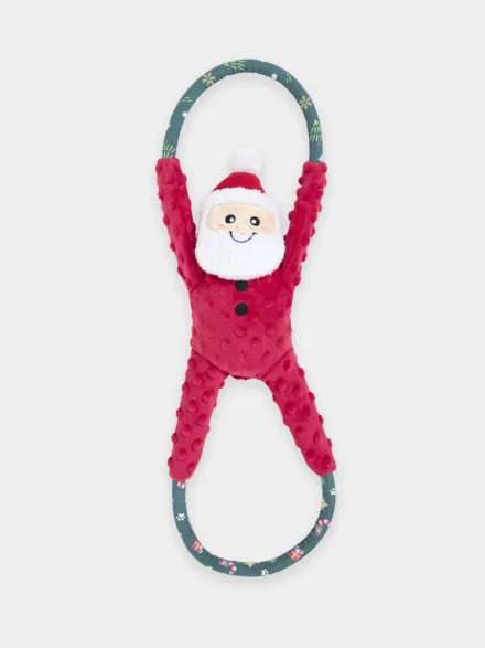 Peluche pour chien de Noël - RopeTugz Santa - Zippy Paws
