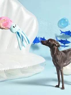 Peluche pour chien - Ocean Pals Calamar 🦑 - HugSmart