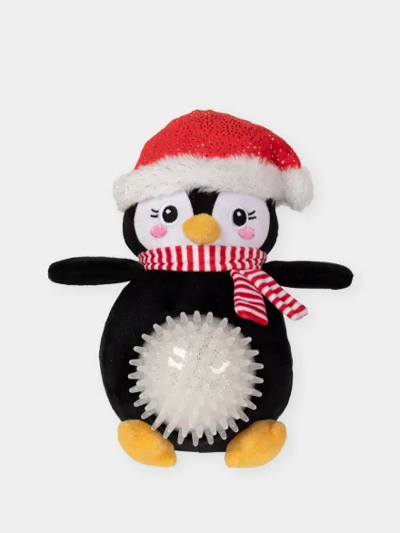 Peluche pour chien - Pingouin avec ventre à picots 🐧 - Fringe Petshop