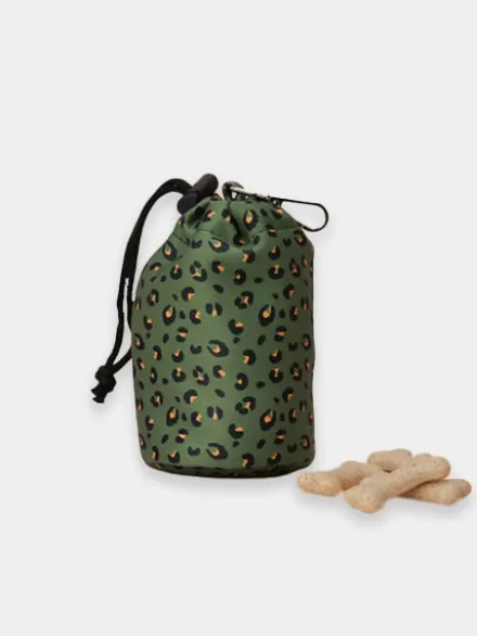 Pochette à friandises pour chien - Léopard Vert - Cocopup London