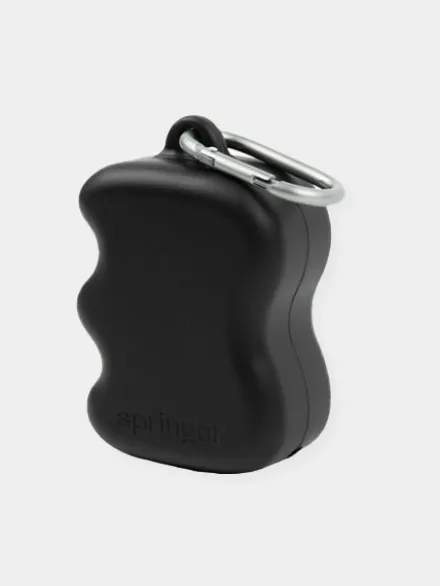 Pochette à friandises pour chien en silicone - Noir - Springer