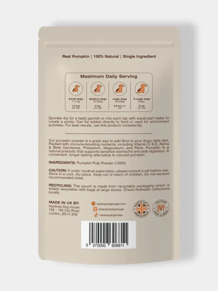 Poudre de Citrouille pour chien - Hackney Dog House