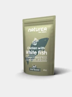 Pâtée pour chat - Recette au Poulet 🐓 et Poisson 🐟 (70%) - Naturea