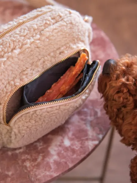 Sac de balade avec anse en sherpa - Beige - Floof and Cookies