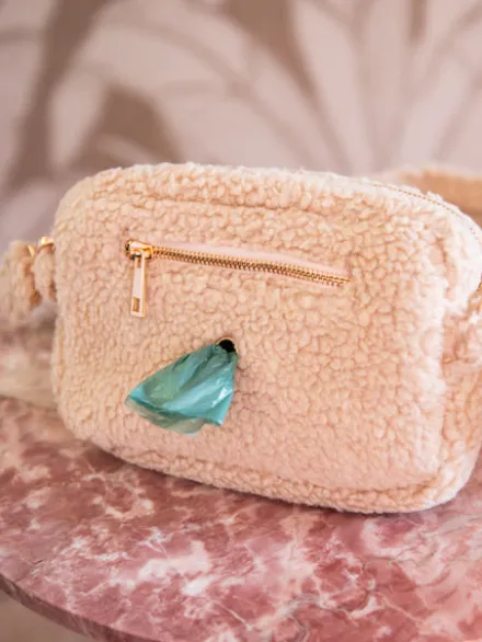 Sac de balade avec anse en sherpa - Beige - Floof and Cookies