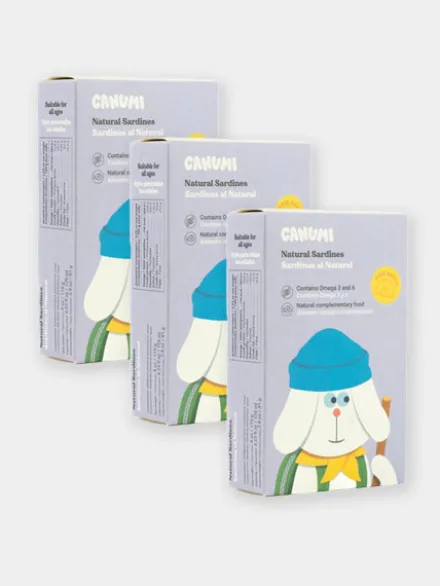 Sardines de la côte Atlantique au naturel pour chien - Canumi