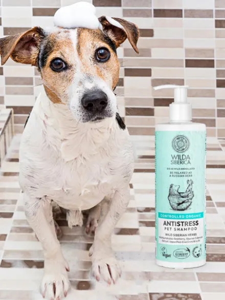 Shampoing bio pour chien et chat - Antistress - Wilda Siberica