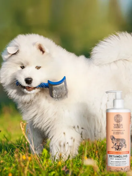 Shampoing bio pour chien et chat - Démêlant - Wilda Siberica