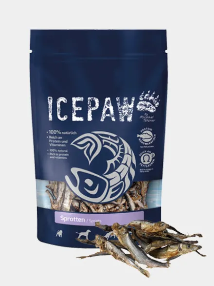 Sprats de la Baltique (poissons séchés) pour chien - Icepaw