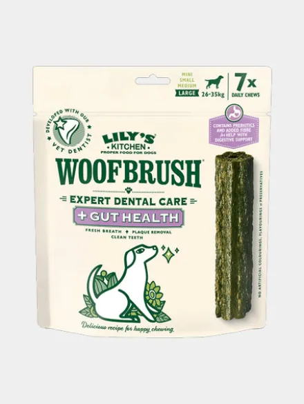 Stick dentaire pour chien WoofBrush de Lily's Kitchen - Grand chien